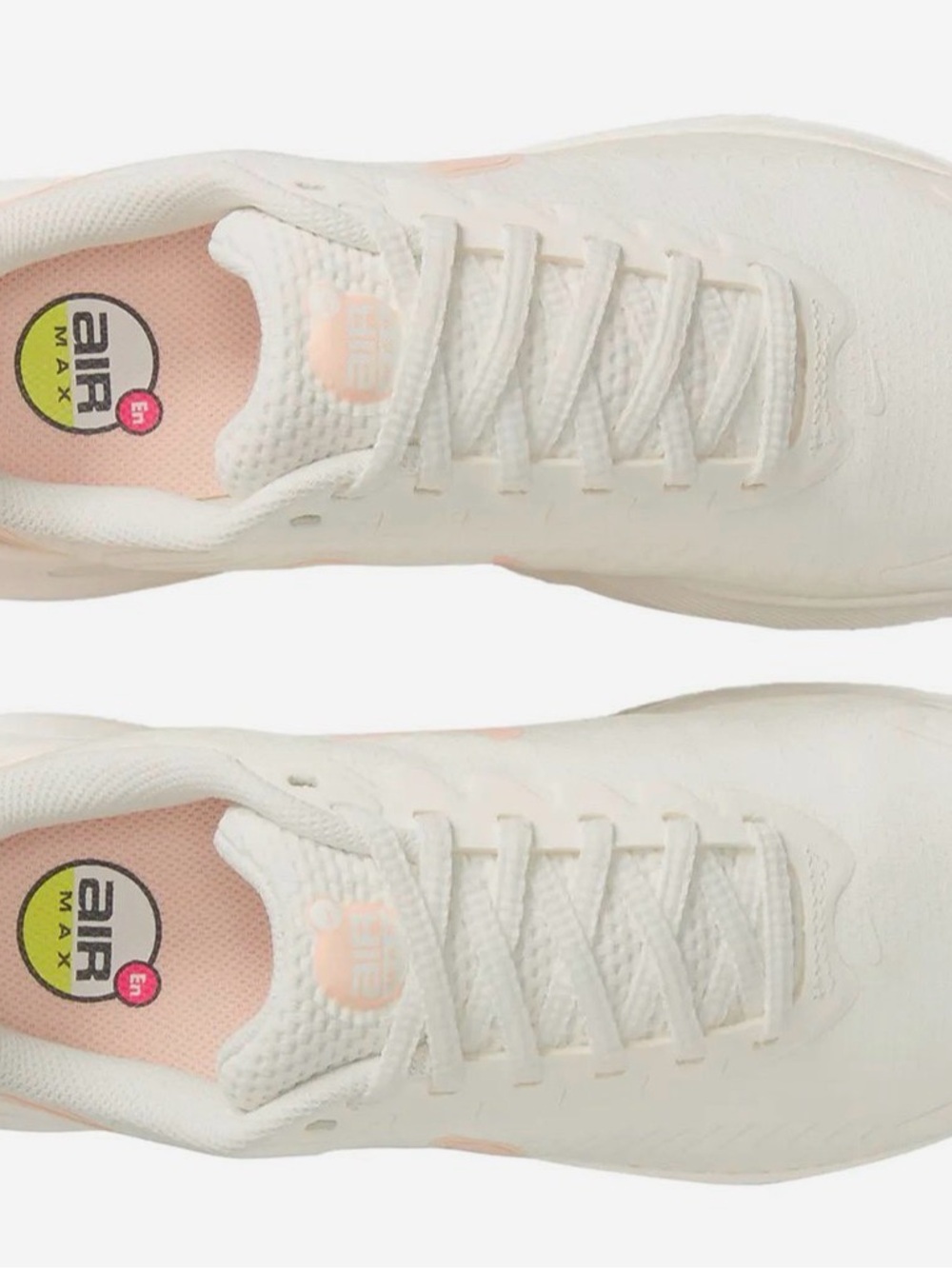 Nike Air Max White & Light Pink Air Cushion Sneaker - Picture 4 of 6
